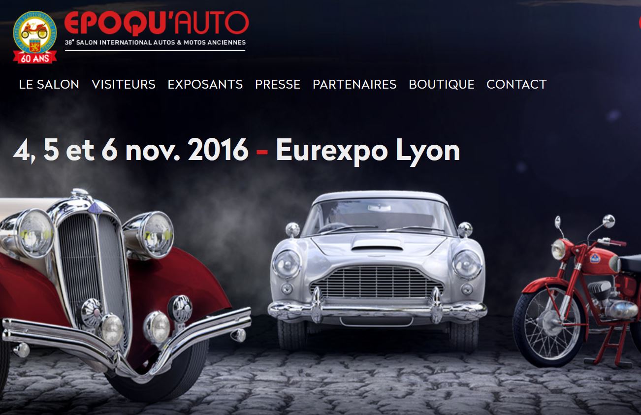 ClassicArverne à EPOQU'AUTO 2016 à Eurexpo Lyon du 4 au 6 novembre